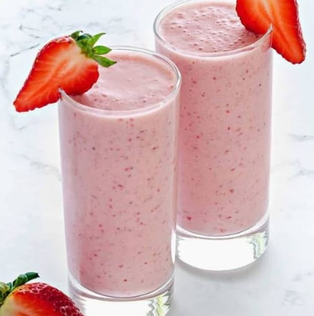 Coconut Strawberry Smoothie.