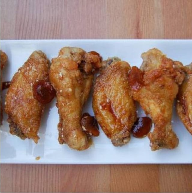 Korean Soy Garlic Wings.