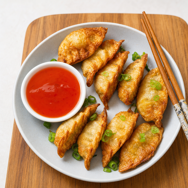 Fried Gyoza.